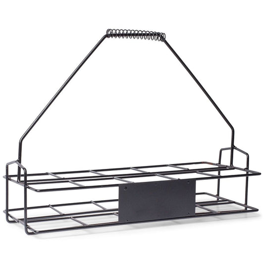 STÅLSTÄLL 10 FLASKOR, SVART